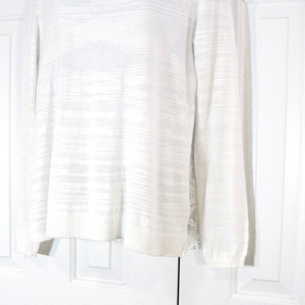 CAbi | 'Sophia' Lace Back Knit Top - Picture 5 of 10